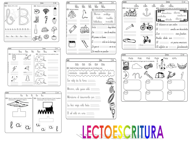 Actividades para preescolar de lectoescritura - Imagui