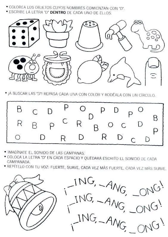 Actividades para preescolar letras - Imagui