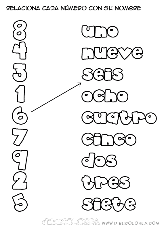 Dibujos de numeros de preescolar - Imagui