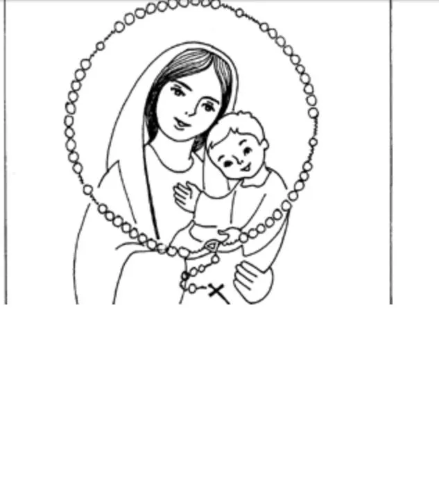 Imagen rosario misionero para colorear - Imagui