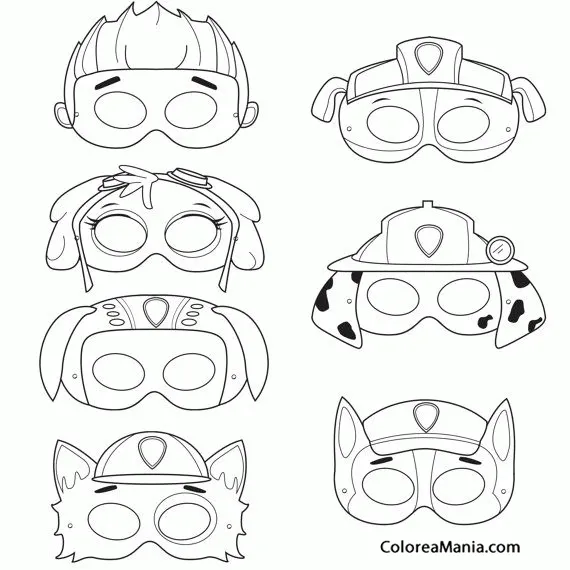 Actualizar más de 80 dibujos para colorear mascaras última - camera.edu.vn