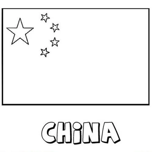 Bandera china para colorear - Imagui