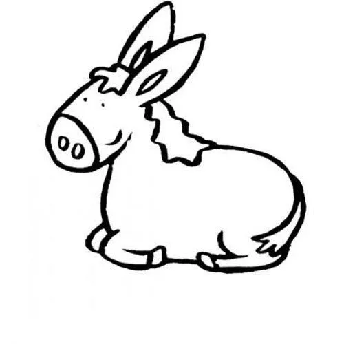 Dibujos para colorear de una mula - Imagui