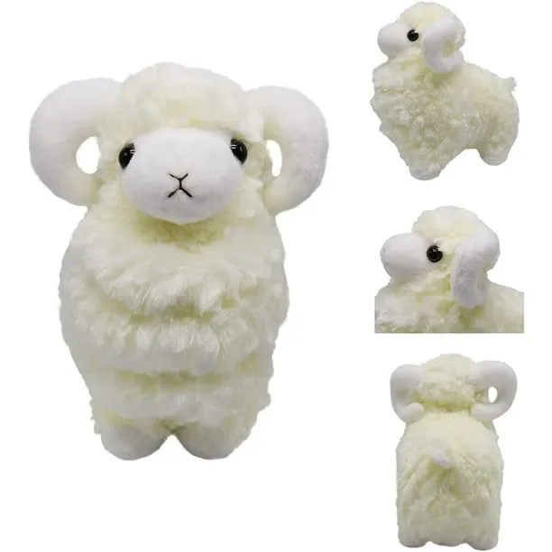 Adorables animales de peluche de oveja, lindos juguetes de peluche de oveja,  muñecos de cordero adorables súper suaves, lindos regalos para niños, niños  y niñas, regalos de cumpleaños o fiestas, 32 cm,