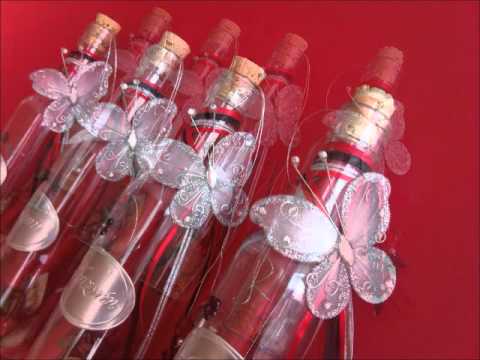 Como adornar botellas de sidra para XV años - Imagui