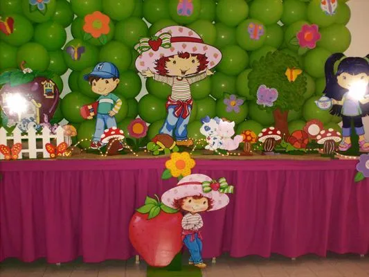 Fotos de decoraciones de fiestas infantiles de Fresita Rosita - Imagui