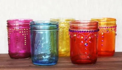 Ideas para decorar frascos de vidrio - Imagui