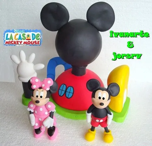 Adorno de torta de la casa de Mickey Mouse - Imagui