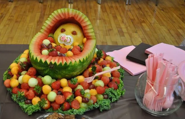 Centros de mesa baby shower con frutas - Imagui