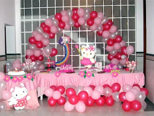 Arco de globos Hello Kitty - Imagui