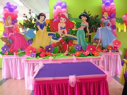 Decoración cumpleaños princesas de Disney - Imagui