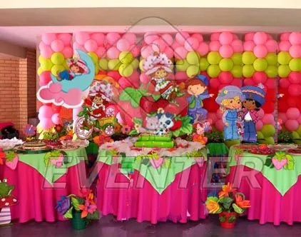 Como decorar una fiesta de cumpleaños de rosita fresita - Imagui