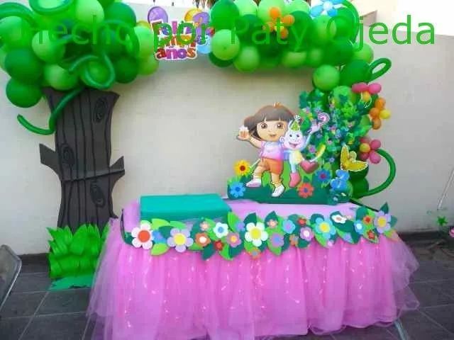 Decoraciónes de fiestas de niñas globos fiesta de Dora la ...