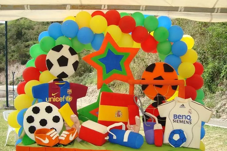 Decoración de fiesta infantil de deporte - Imagui