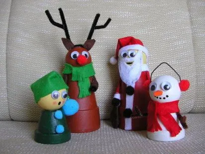 Manualidades navideñas con material reciclado - Imagui