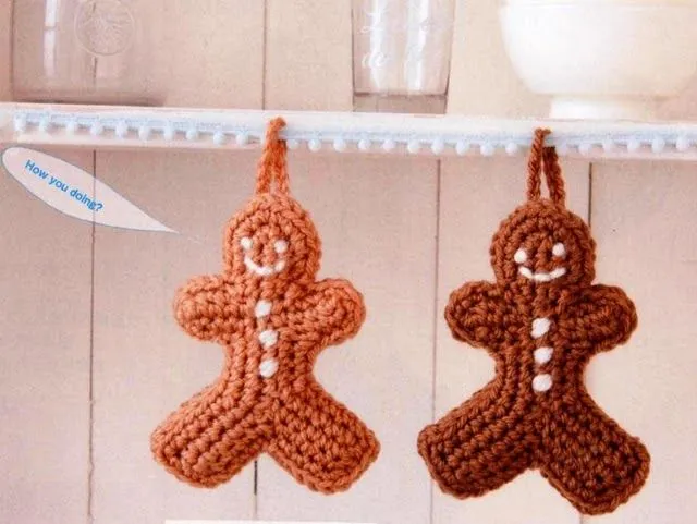 Adornos navideños a crochet fáciles :