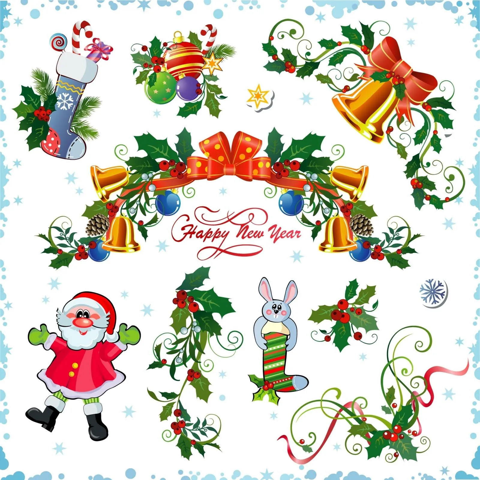 Adornos navideños para decorar su blog o página web | Banco de ...