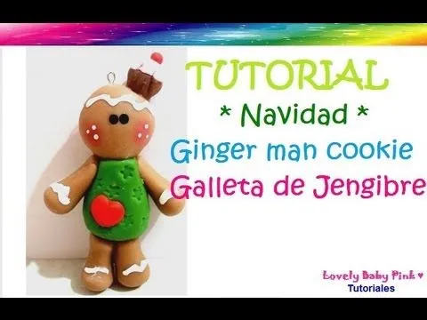 Adornos navideños- Galleta navideña - How to make gingerbread man ...