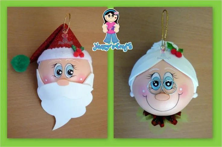Adornos navideños de goma eva | Fofuchas | Pinterest | Originals ...