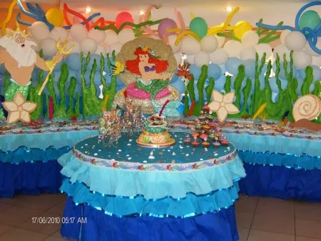Decoración infantil para una fiesta de la sirenita - Imagui