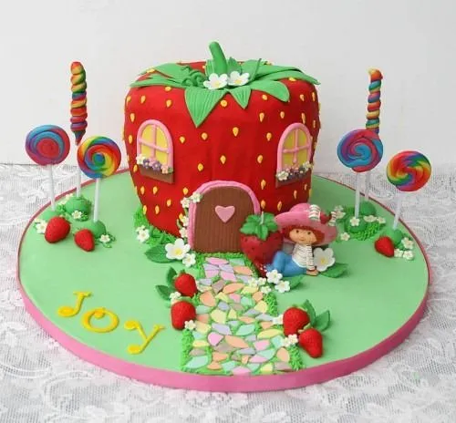 Tortas de cumpleaños infantiles de frutillita - Imagui