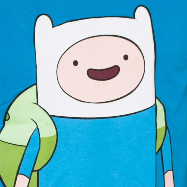 Adventure Time Large Finn T-Shirt - Blue | SuperheroDen.com Adventure Time Large Finn T-Shirt - Blue | SuperheroDen.com