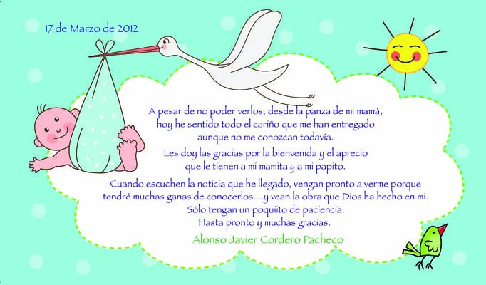 Agradecimiento baby shower | Flickr - Photo Sharing!