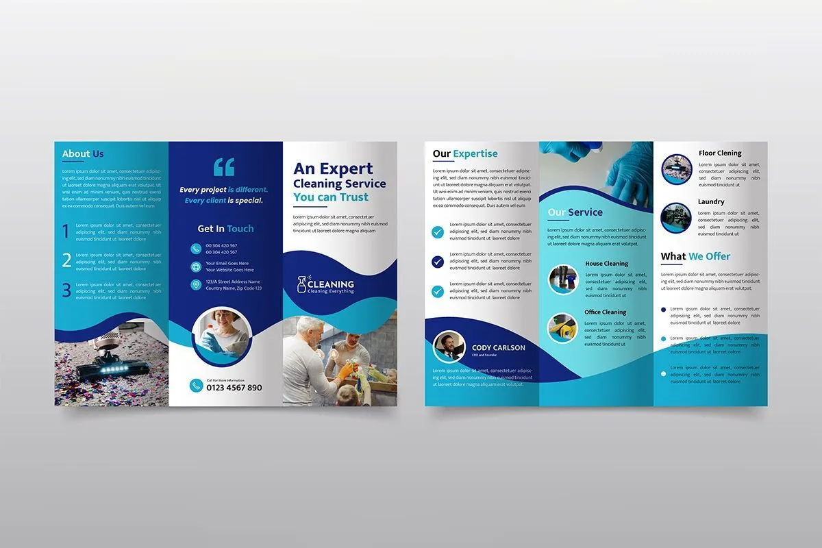 Agua Plantillas, diseño y diseños de folletos | PoweredTemplate.com