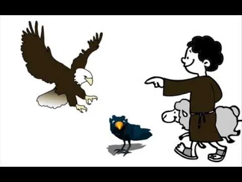 El aguila, el pastor y el cuervo (fabulas de esopo) - YouTube