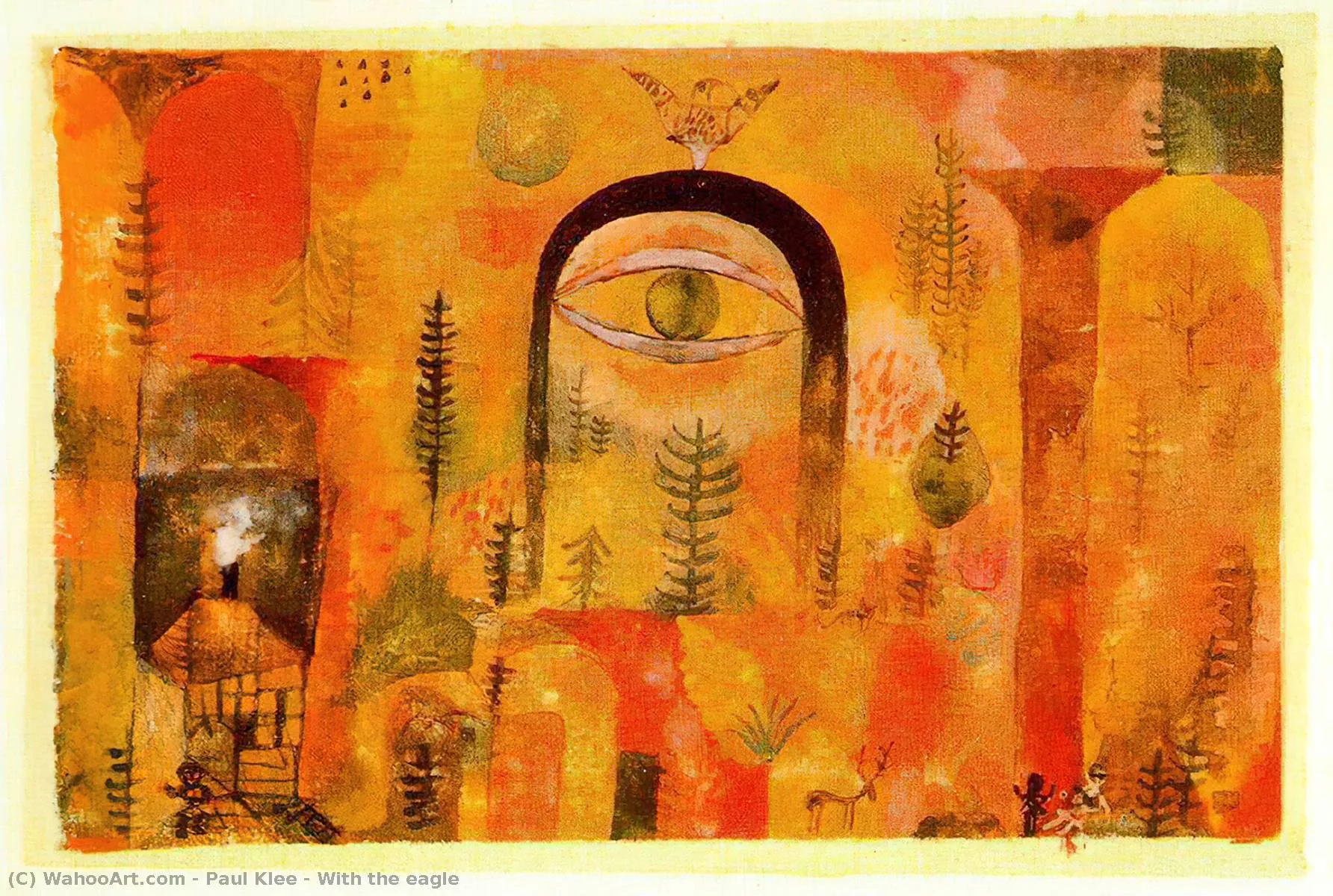 con el águila" de Paul Klee (1879-1940, Switzerland)