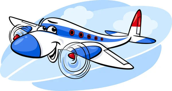 aire avión dibujos animados ilustración — Vector stock © izakowski ...