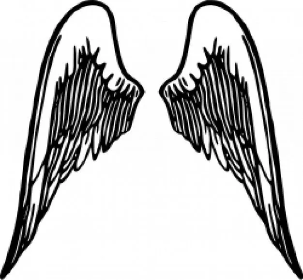 Siluetas de alas de ángeles - Imagui