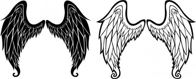 Alas de ángel esbozo iconos vectoriales | Descargar Vectores gratis