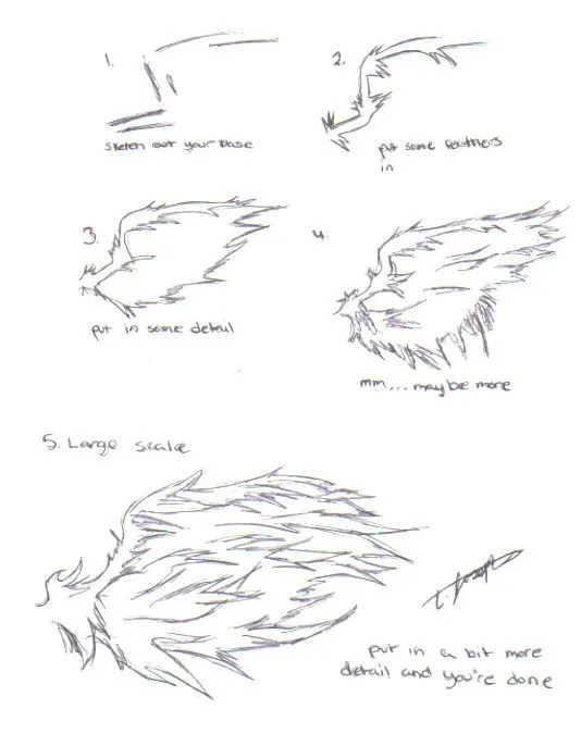 Como dibujar un corazon con alas de angel - Imagui