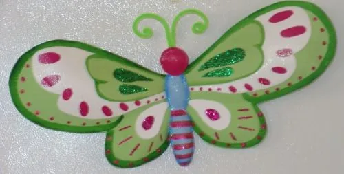 Como elaborar una mariposa en foamy - Imagui