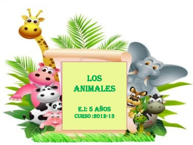 Animales salvajes album para niños - Imagui