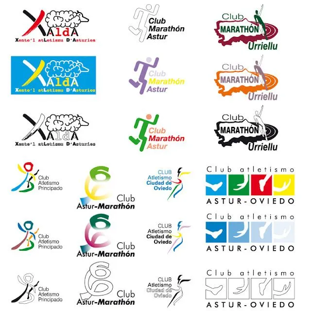 Album de trabajos: Diseño de logo para Club de Atletismo