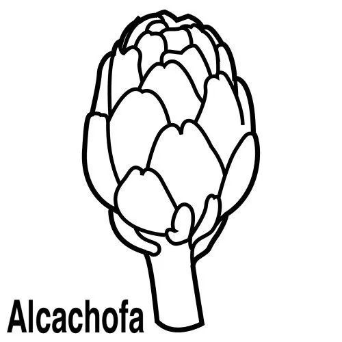 La alcachofa PARA PINTAR - Imagui