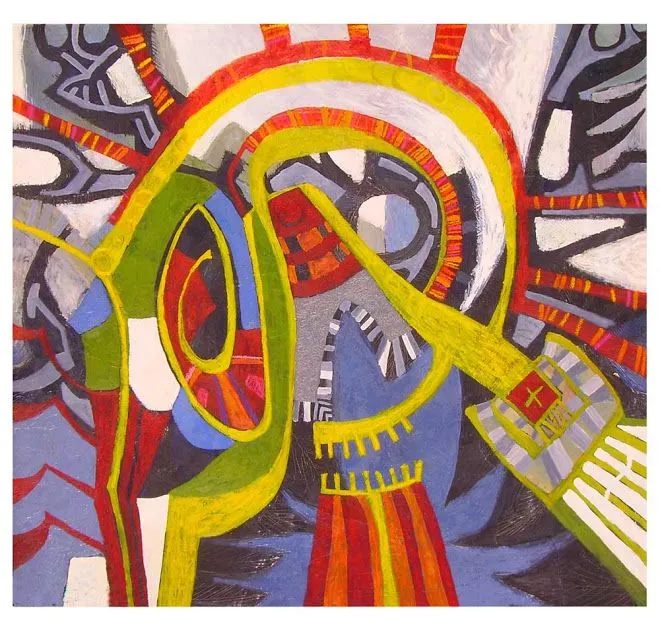 Aldo Carhuancho, pintor abstracto peruano, pintura abstracta ...