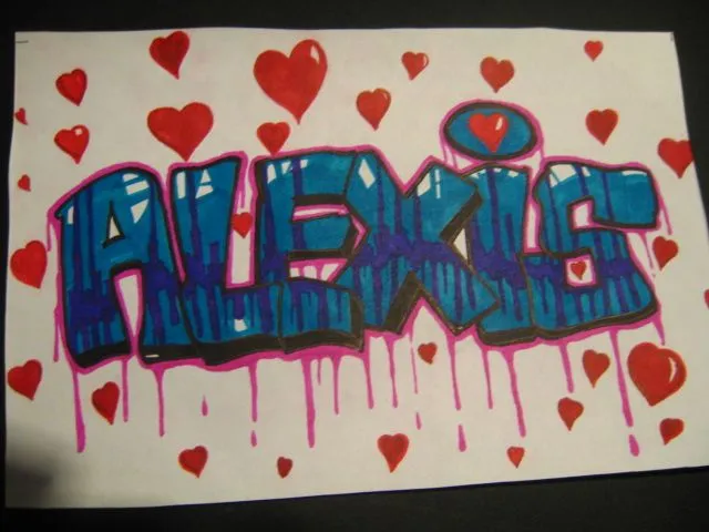Alexis Graffiti Name by Xlos1048 on DeviantArt