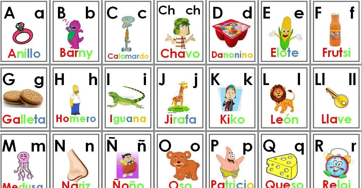 Alfabeto completo con vocales para primer y segundo grado – muy ...
