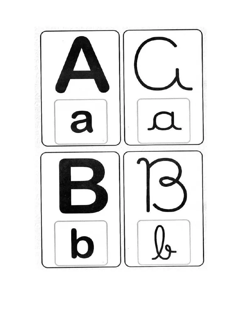 Alfabeto Mayúscula/minúscula Imprenta/cursiva PDF | PDF