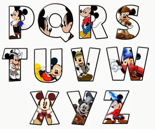 Alfabeto de Mickey. | Oh my Alfabetos!