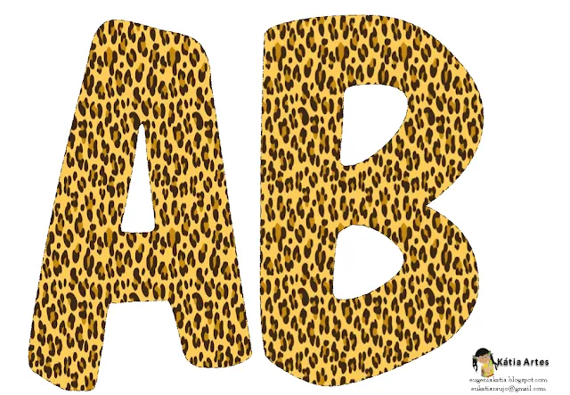 Alfabeto piel de leopardo. | Oh my Alfabetos!