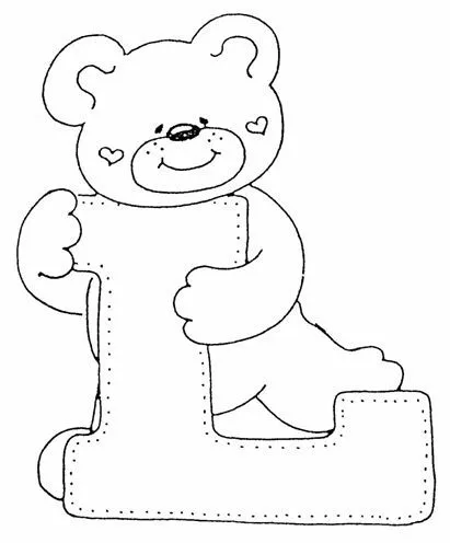 Alfabeto de ursinhos | Desenhos para Colorir