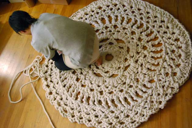 Alfombras a crochet patrones gratis - Imagui
