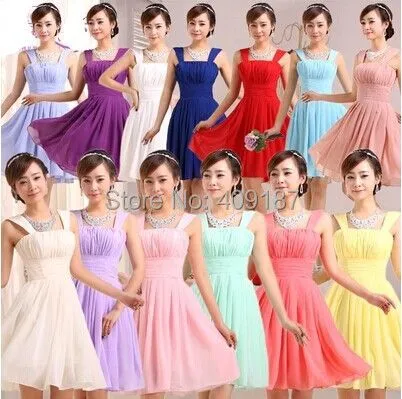 Aliexpress.com : Buy 2015 vestidos de fiesta de chiffon short sexy ...