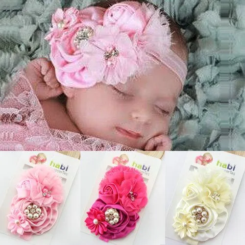 Aliexpress.com : Buy 6pcs/lot baby girl headbands with flowers ...