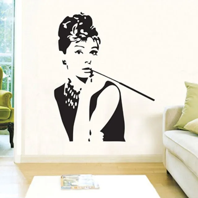 Aliexpress.com: Comprar Audrey Hepburn pegatinas de pared ...