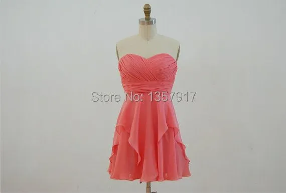 Aliexpress.com: Comprar Coral gasa vestido de dama novia longitud ...